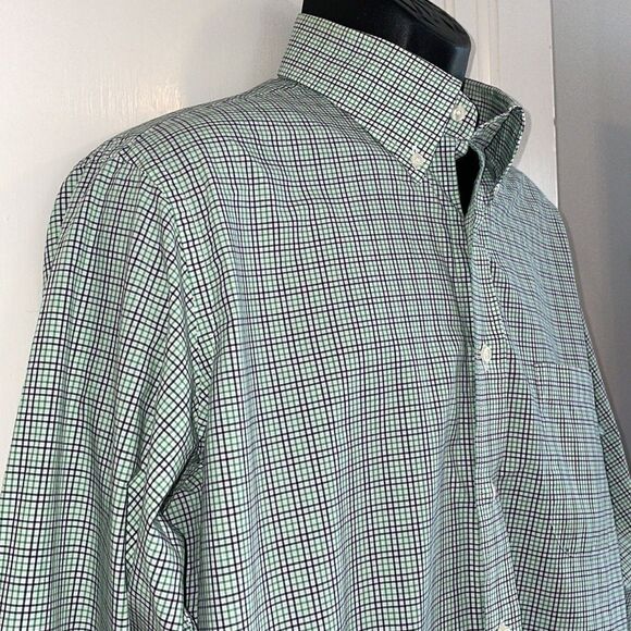 Individualized Shirts green, black & white check long sleeve cotton shirt - Picture 5 of 9